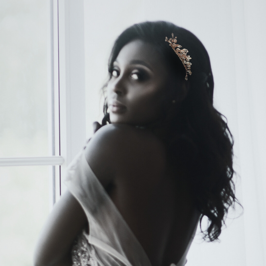 Bridal Comb with Crystals